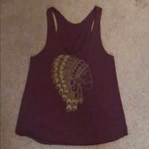 Super cute tribal skull tank